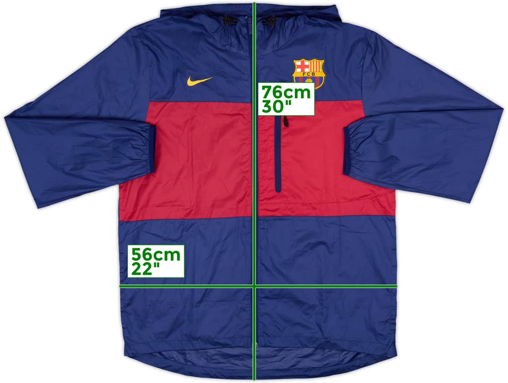 2014-15 Barcelona Nike Hooded Track Jacket - 10/10 - (L)