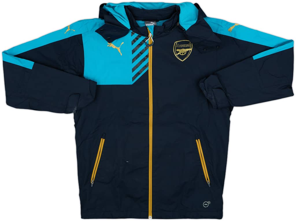 2015-16 Arsenal Puma Hooded Rain Jacket - 5/10 - (XS)