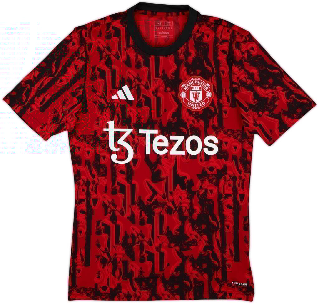 2023-24 Manchester United adidas Training Shirt - 10/10 - (XS)