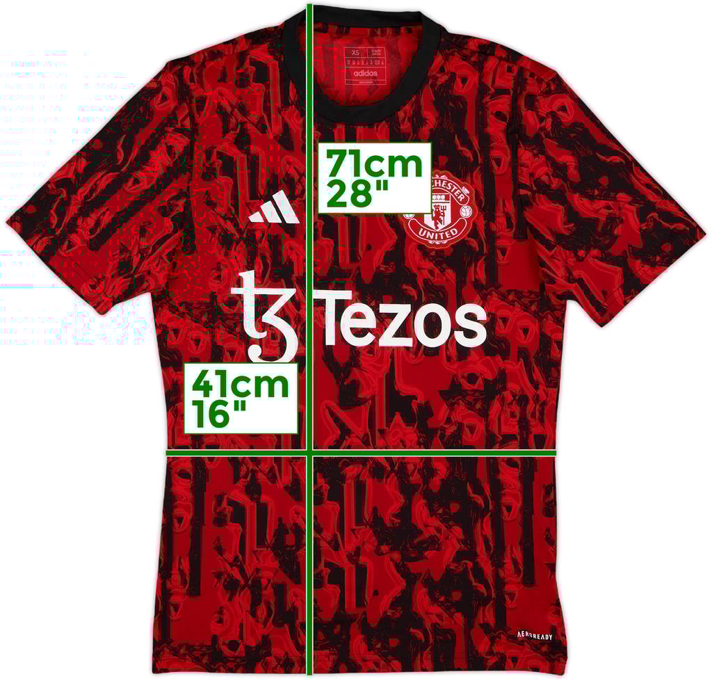 2023-24 Manchester United adidas Training Shirt - 10/10 - (XS)