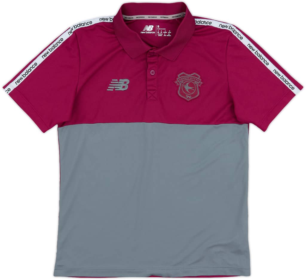 2024-25 Cardiff City New Balance Polo Shirt - 8/10 - (S)