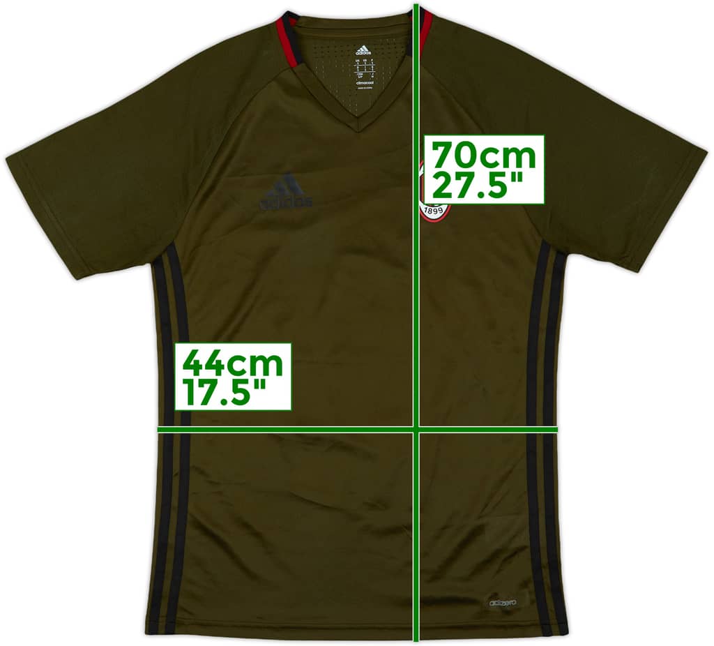 2016-17 AC Milan adizero Training Shirt - 10/10 - (S)