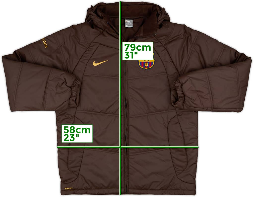 2008-09 Barcelona Nike Padded Bench Coat - 8/10 - (M)