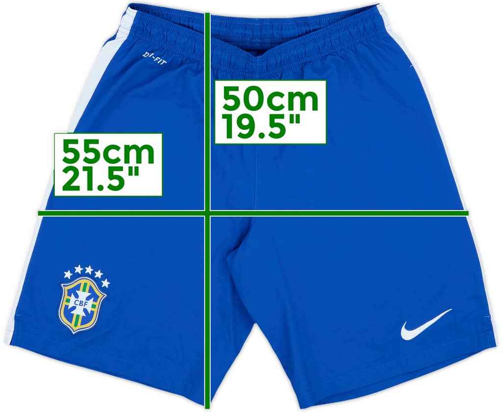 2014-15 Brazil Home Shorts - 9/10 - (M)
