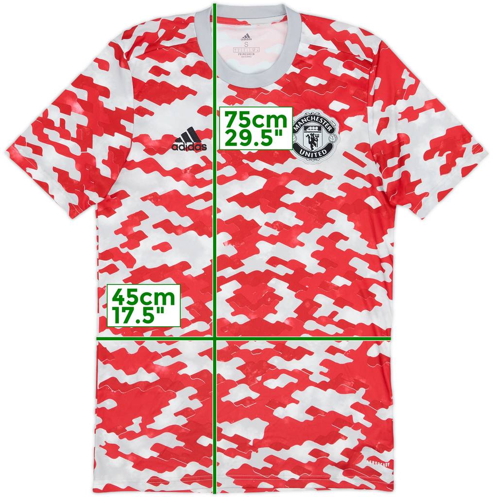 2021-22 Manchester United adidas Training Shirt - 10/10 - (S)