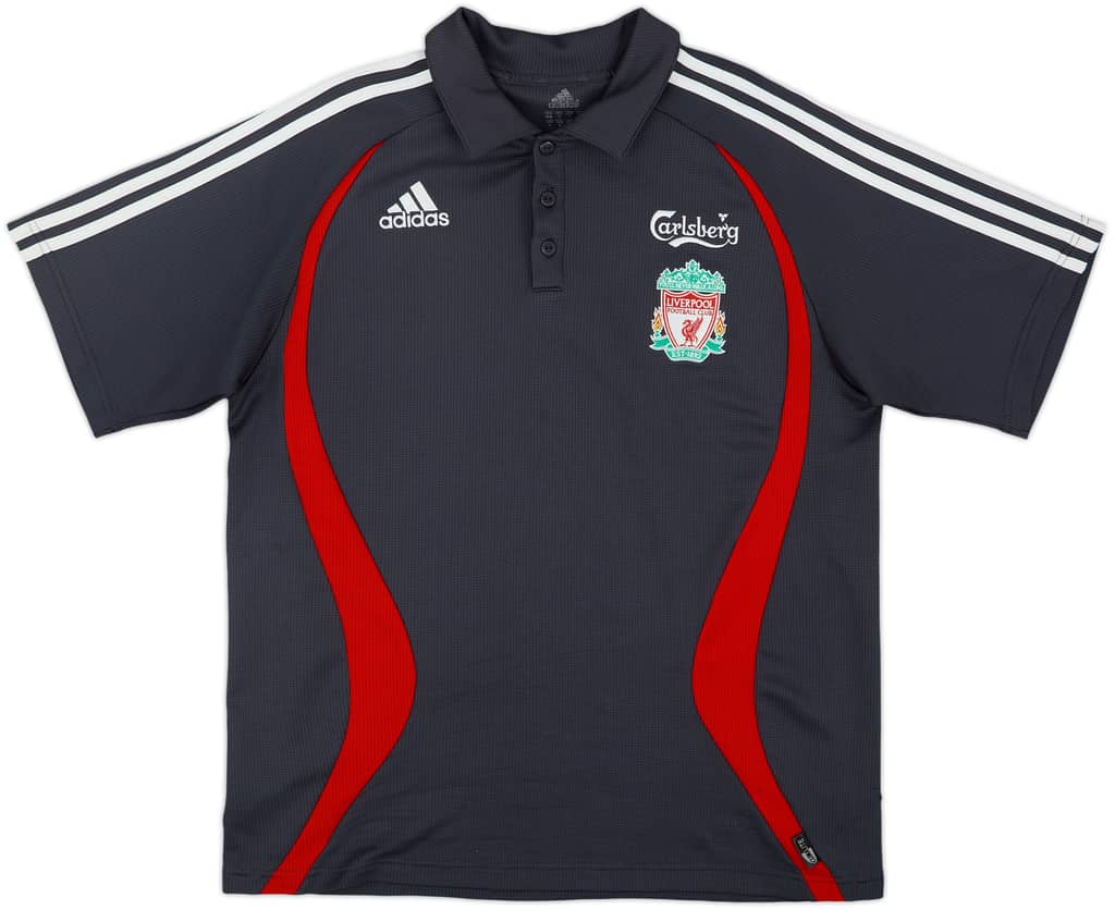 2006-07 Liverpool adidas Polo Shirt - 8/10 - (M)