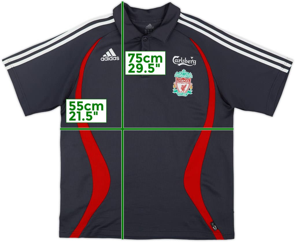 2006-07 Liverpool adidas Polo Shirt - 8/10 - (M)