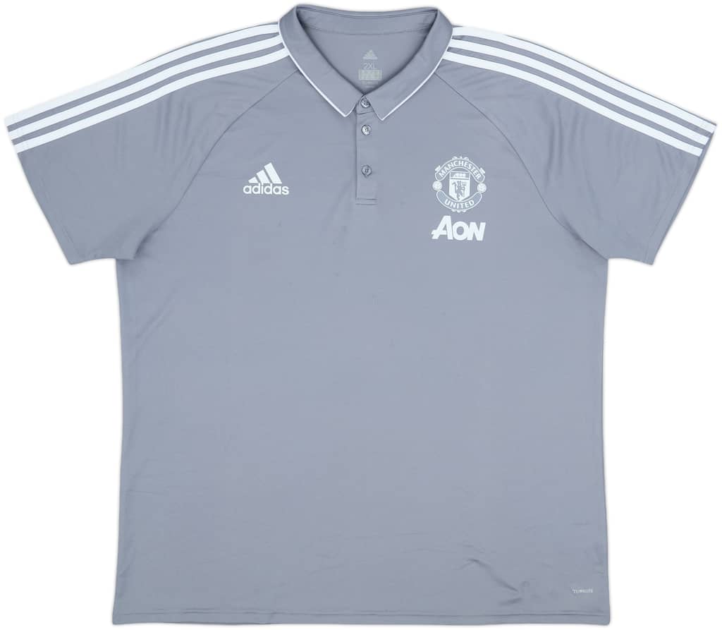 2017-18 Manchester United adidas Polo Shirt - 8/10 - (XXL)