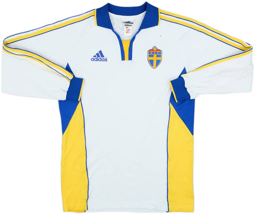 2000-02 Sweden Away L/S Shirt - 6/10 - (L)
