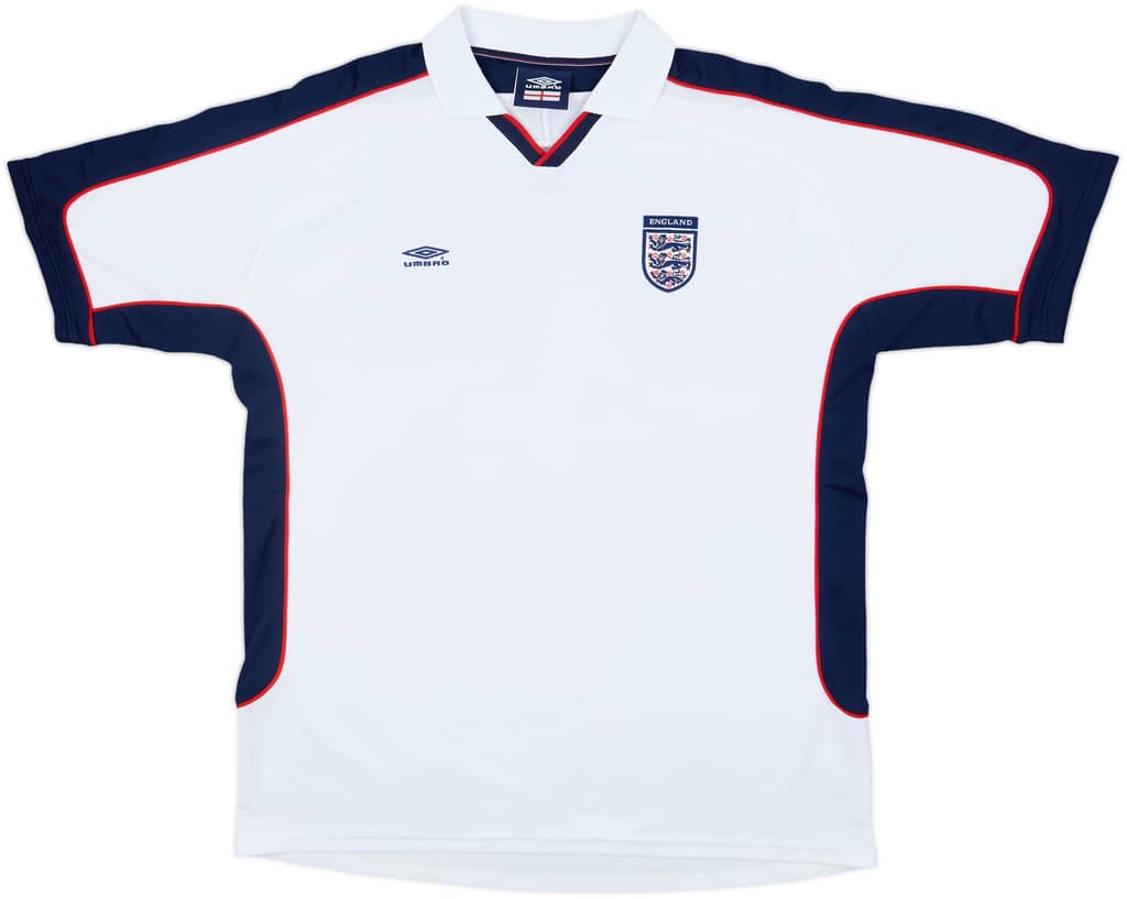 2001-02 England Umbro Training Shirt - 8/10 - (XL)