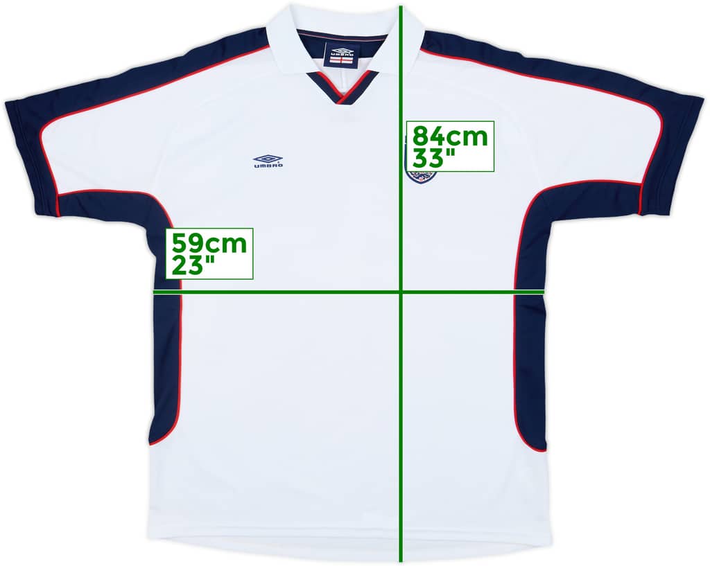 2001-02 England Umbro Training Shirt - 8/10 - (XL)