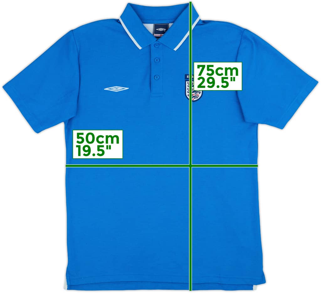 2006-07 England Umbro Polo Shirt - 8/10 - (M)
