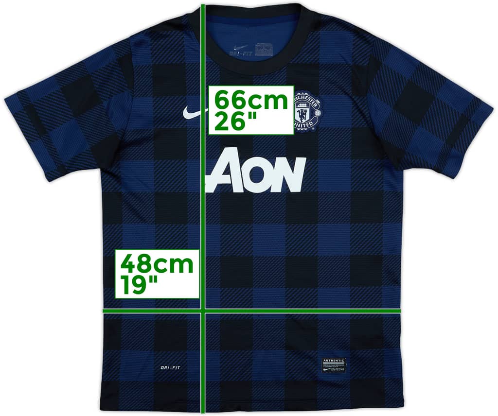 2013-14 Manchester United Away Shirt - 8/10 - (XL.Boys)