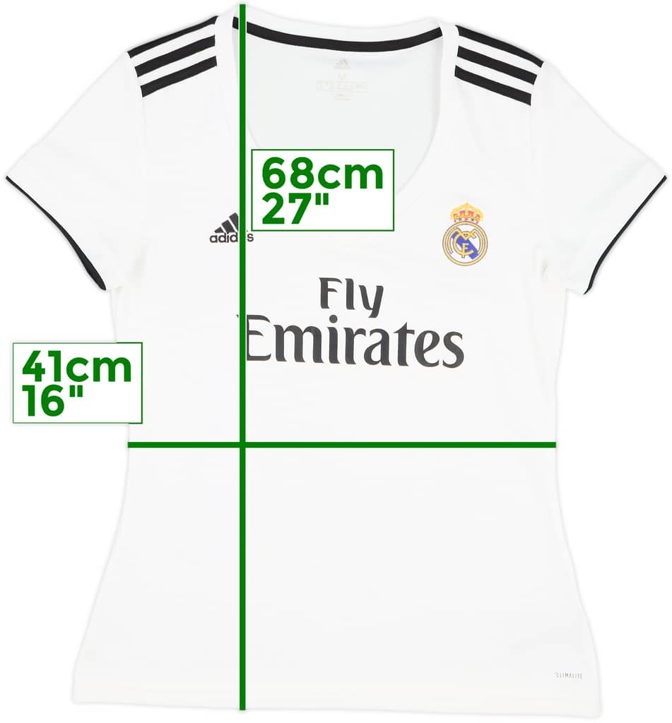 2018-19 Real Madrid Home Shirt - 9/10 - (Women's M)