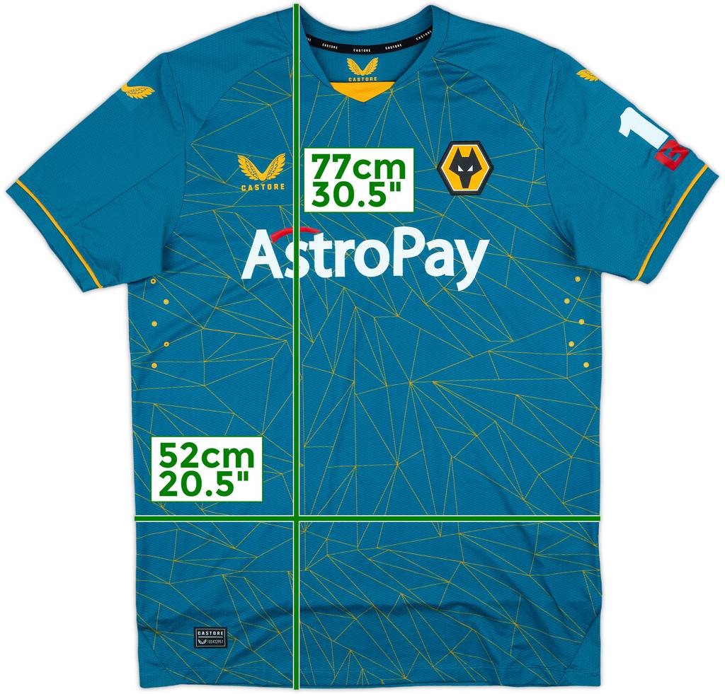 2022-23 Wolves Away Shirt - 7/10 - (M)