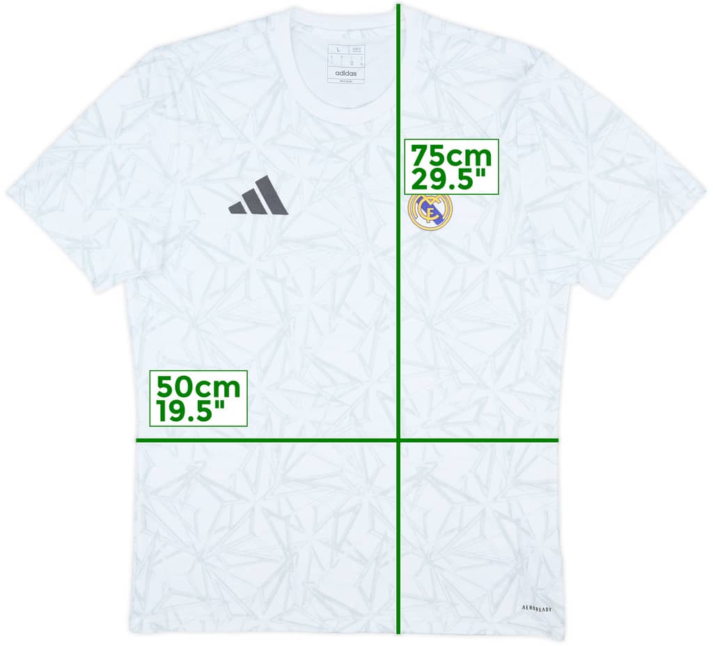 2024-25 Real Madrid adidas Training Shirt - 10/10 - (L)