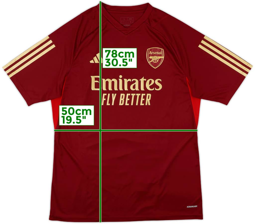 2022-23 Arsenal Staff Issue adidas Training Shirt 'JM' - 10/10 - (L)