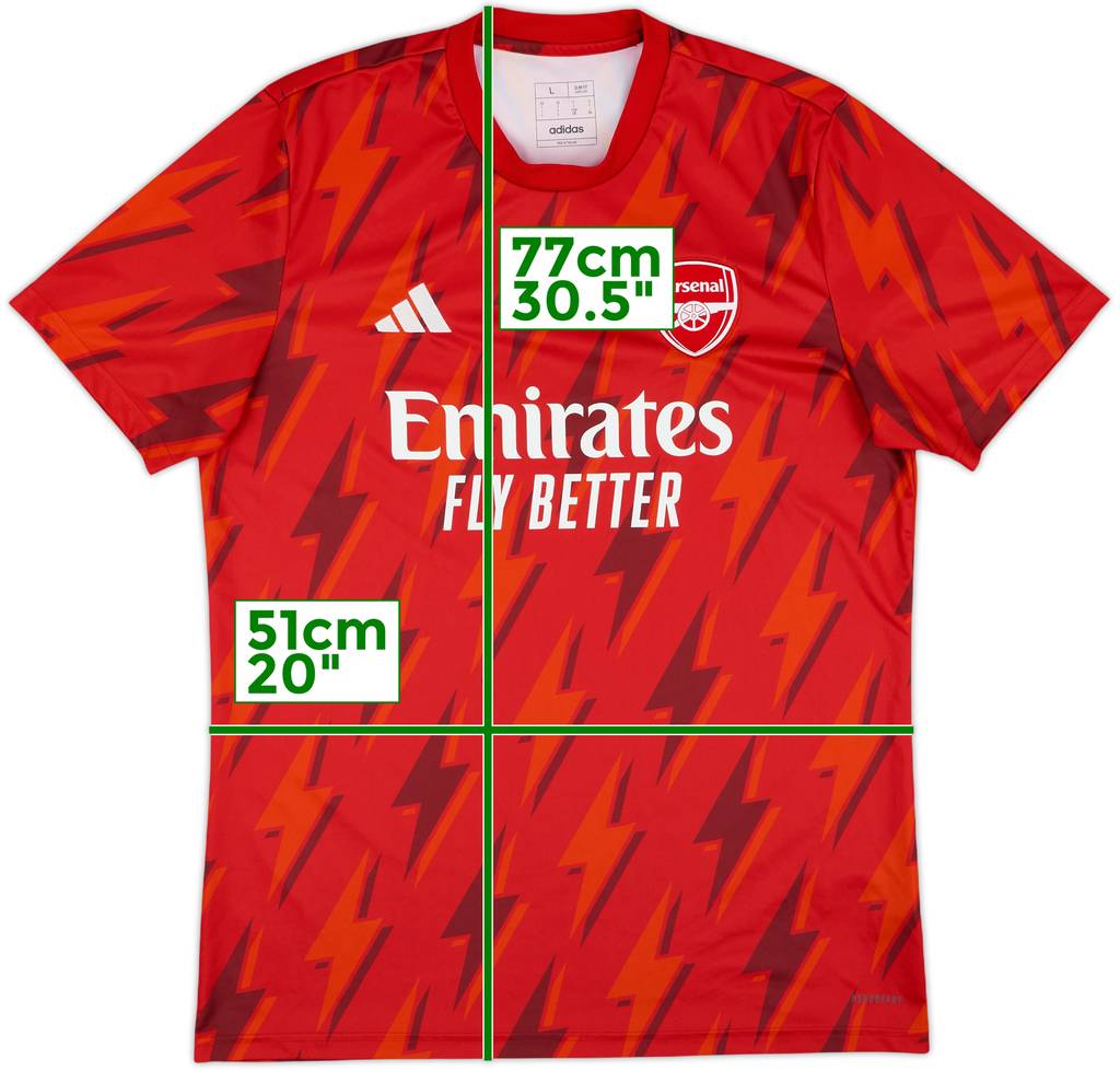 2023-24 Arsenal adidas Training Shirt - 10/10 - (L)