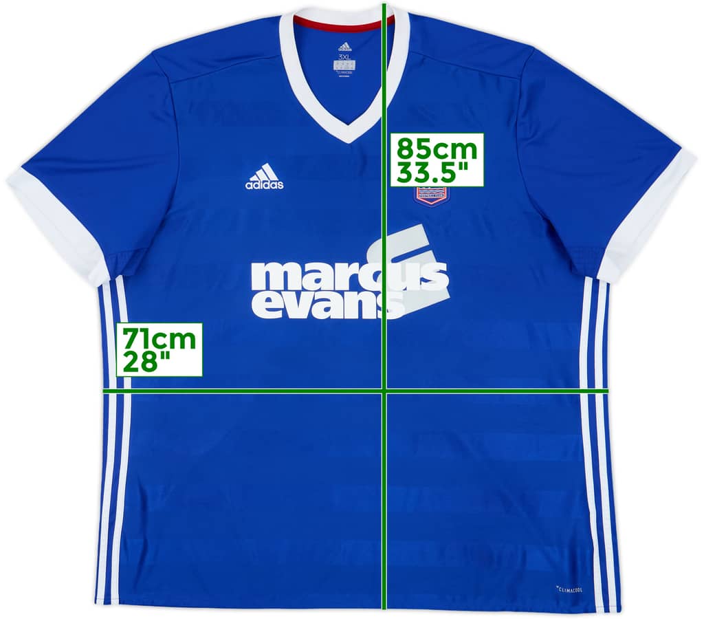 2017-18 Ipswich Home Shirt - 6/10 - (3XL)