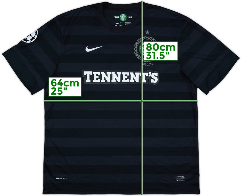 2012-13 Celtic '125th Anniversary' Away Shirt - 8/10 - (XXL)