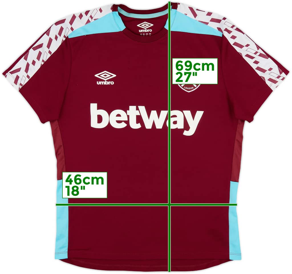 2022-23 West Ham Umbro Training Shirt - 8/10 - (M)