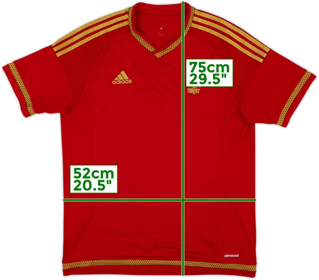 2015-16 Nottingham Forest Home Shirt - 8/10 - (L)