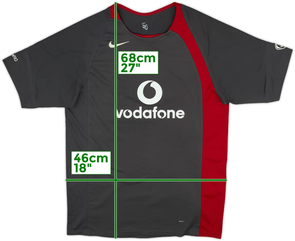 2004-05 Manchester United Nike Training Shirt - 8/10 - (XL.Boys)