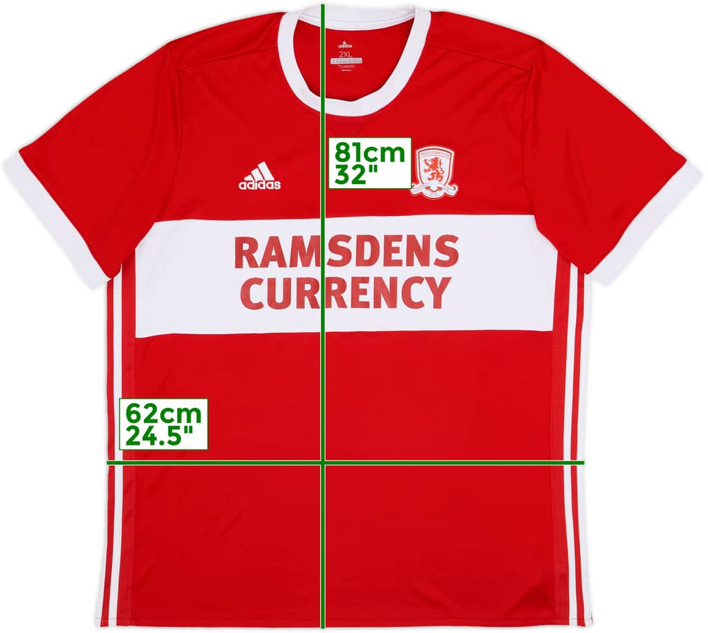 2017-18 Middlesbrough Home Shirt - 6/10 - (XXL)