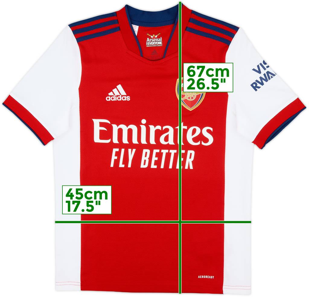 2021-22 Arsenal Home Shirt - 10/10 - (L.Boys)