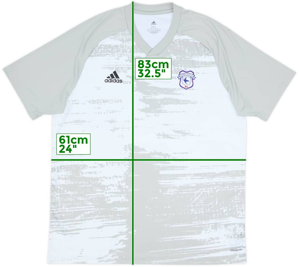 2020-21 Cardiff City adidas Training Shirt - 10/10 - (XXL)