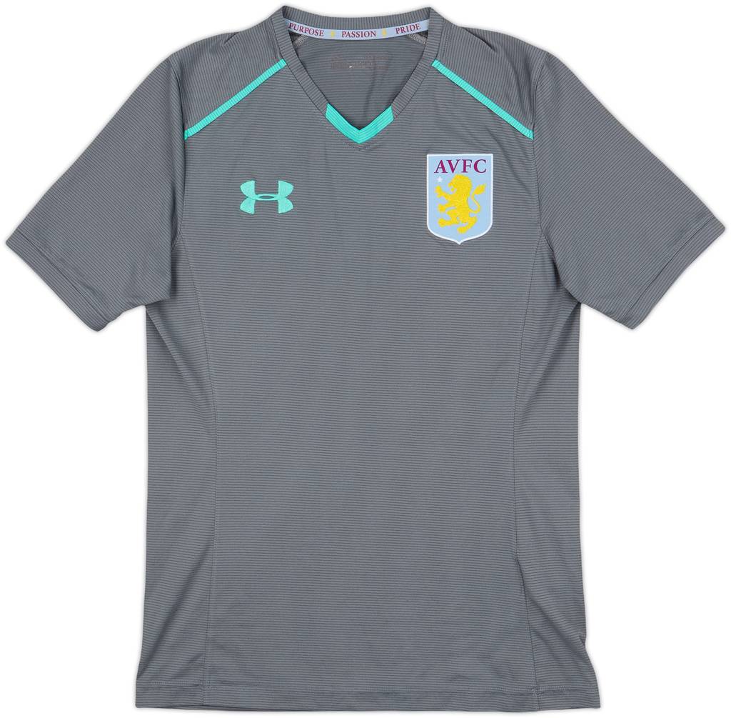 2017-18 Aston Villa Under Armour Training Shirt - 8/10 - (S)
