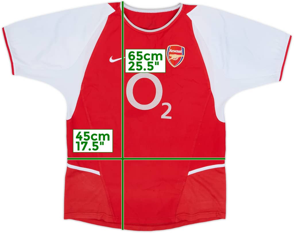 2002-04 Arsenal Home Shirt - 8/10 - (M.Boys)