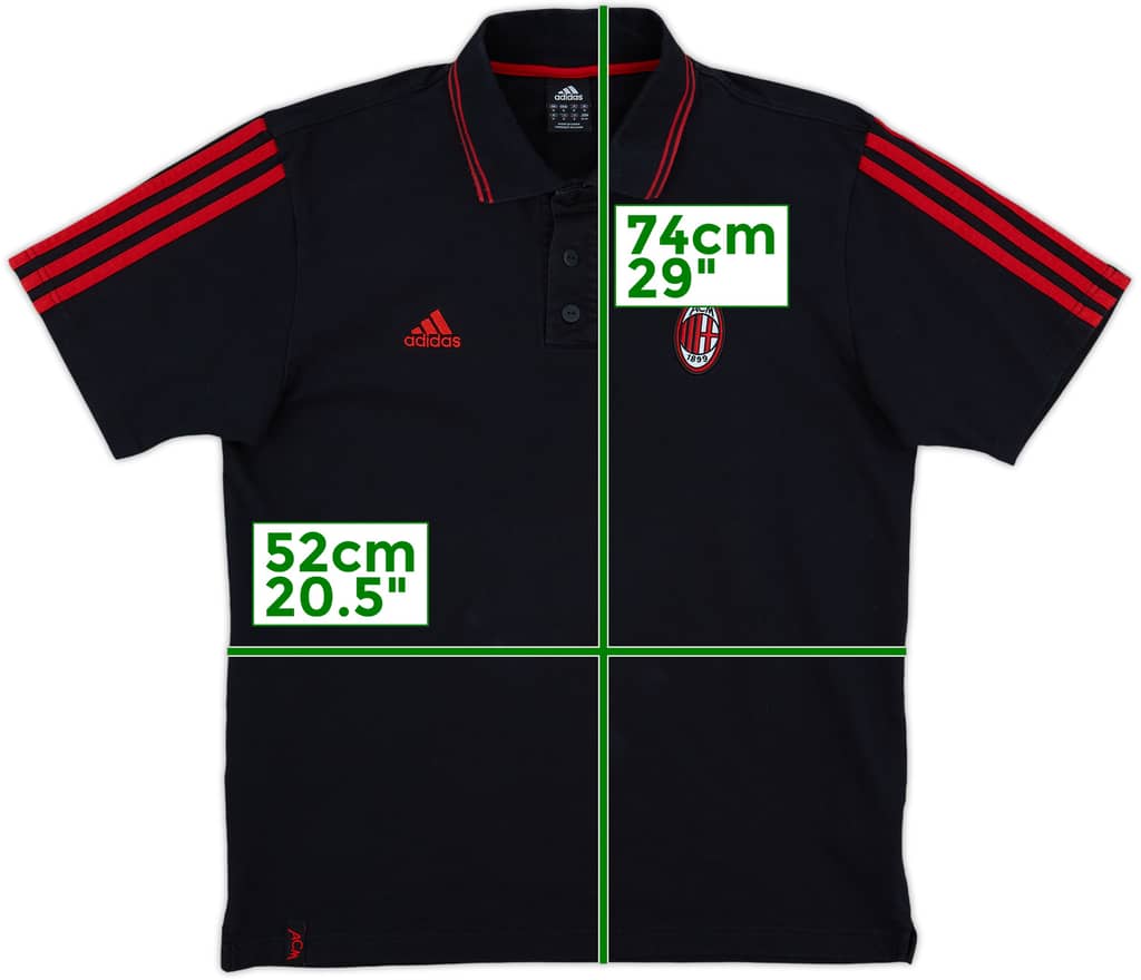 2006-07 AC Milan adidas Polo Shirt - 10/10 - (M)