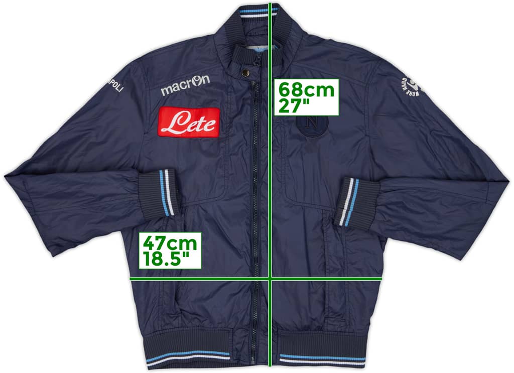 2013-14 Napoli Macron Track Jacket - 9/10 - (M)