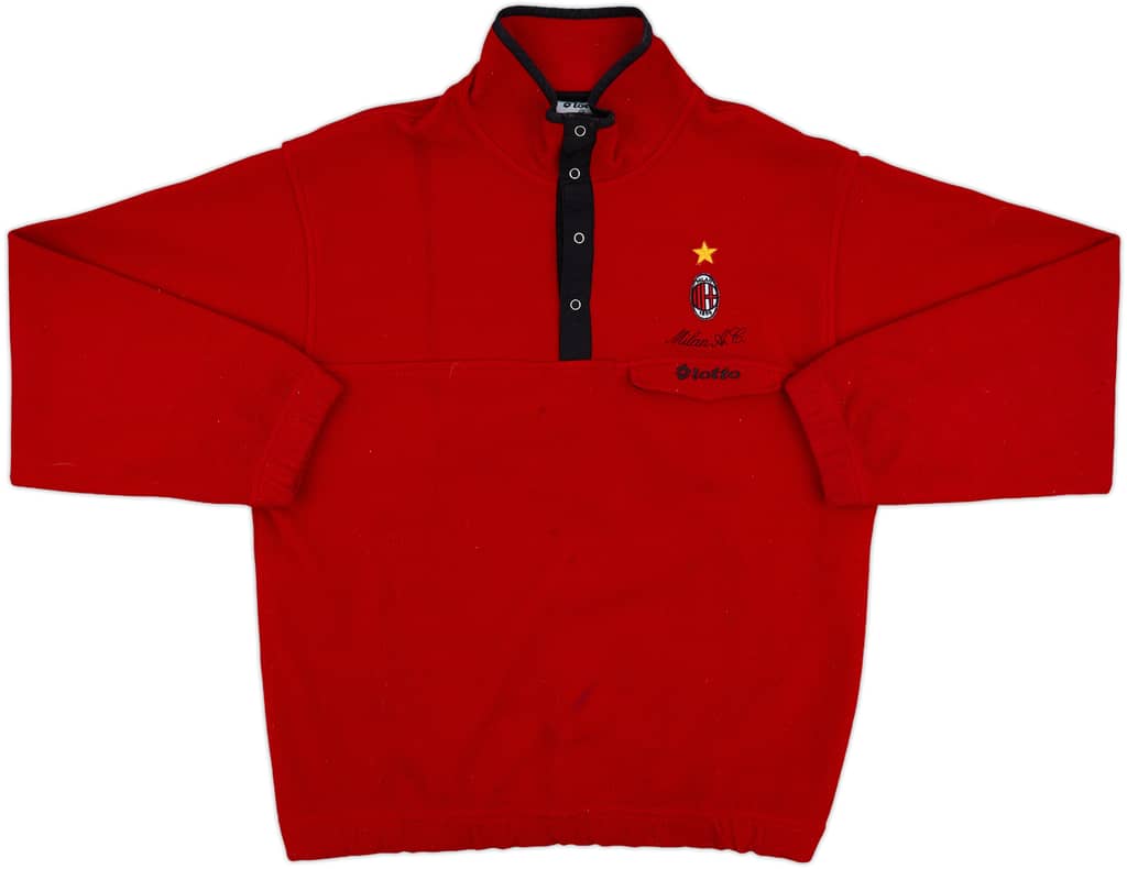 1995-96 AC Milan Lotto Fleece Top - 8/10 - (XL)
