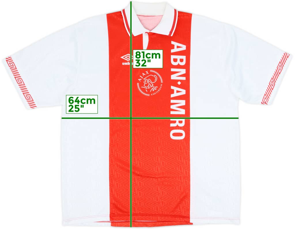 1991-93 Ajax Home Shirt - 8/10 - (XXL)