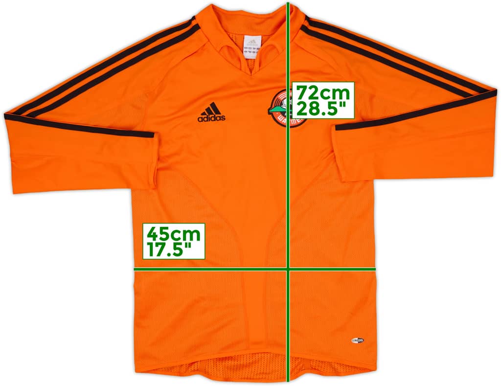 2005-06 Shakhtar Donetsk Home L/S Shirt - 9/10 - (S)