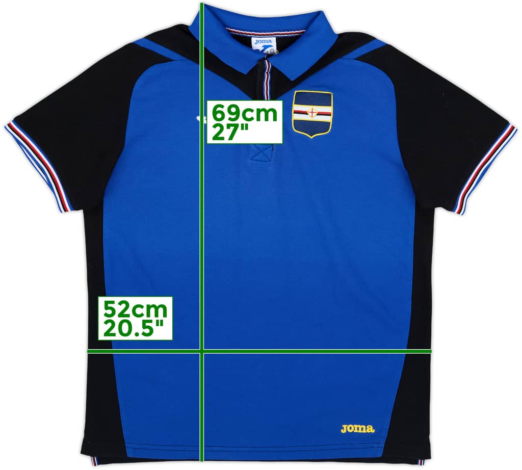 2017-18 Sampdoria Joma Polo Shirt - 8/10 - (L)