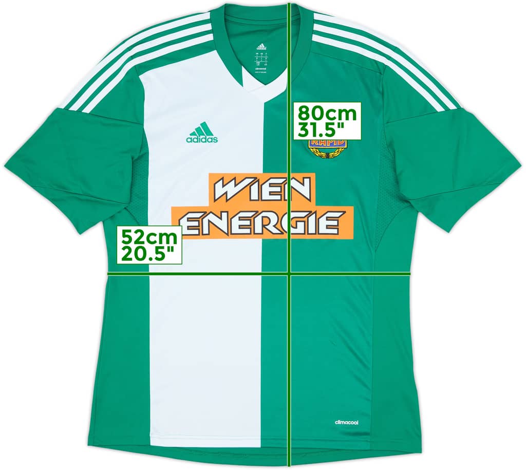 2013-15 Rapid Vienna Home Shirt - 9/10 - (L)