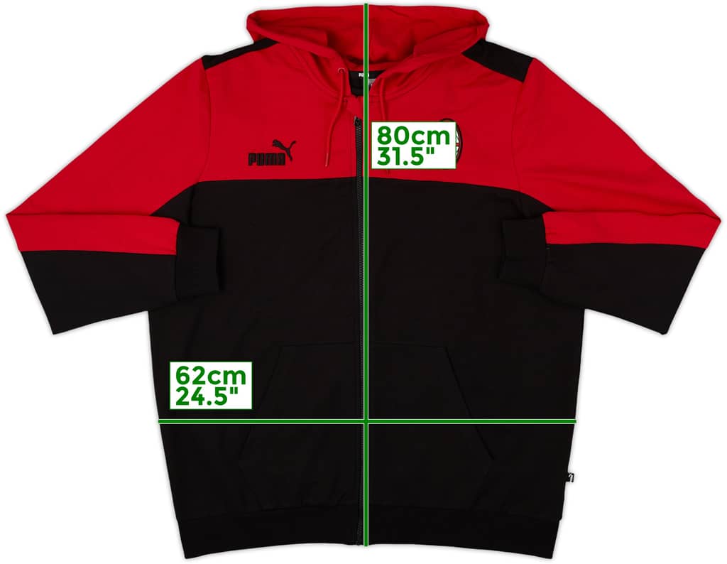 2022-23 AC Milan Puma Hooded Track Jacket - 9/10 - (XL)