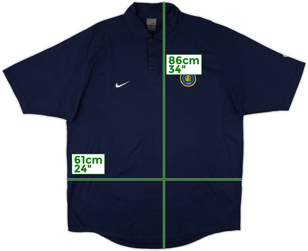 2003-04 Inter Milan Nike Polo Shirt - 9/10 - (XL)