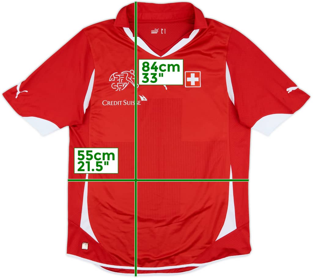 2010-11 Switzerland Home Shirt - 8/10 - (L)