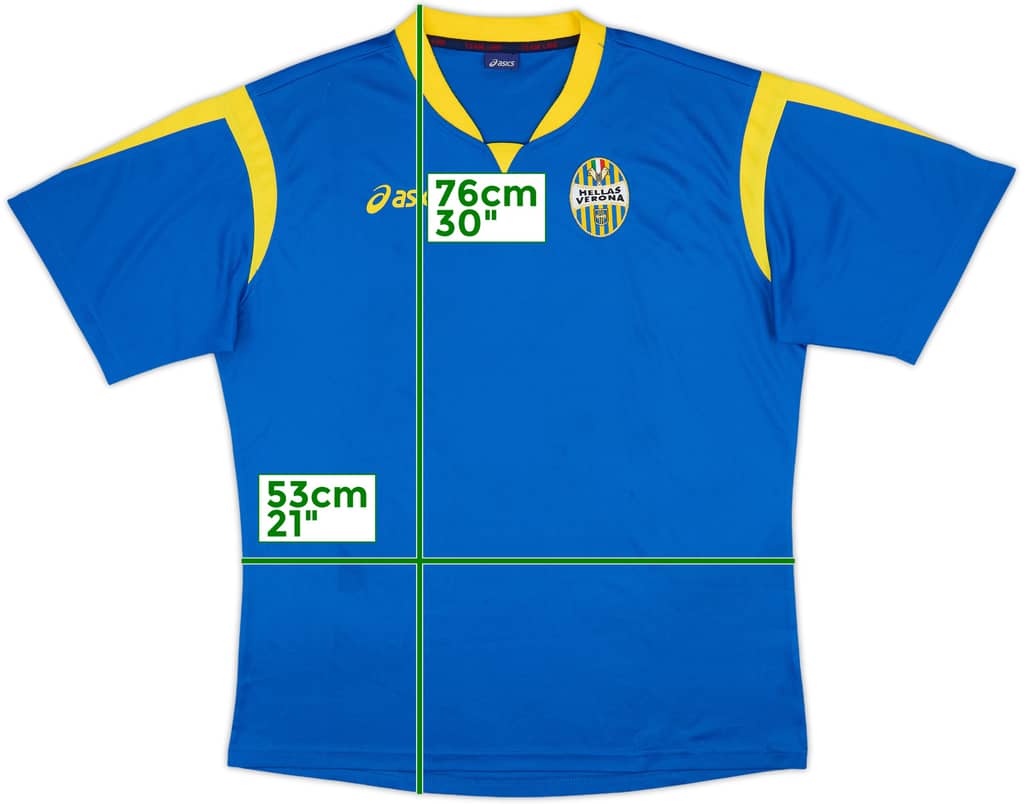 2009-10 Hellas Verona Asics Training Shirt - 8/10 - (XL)