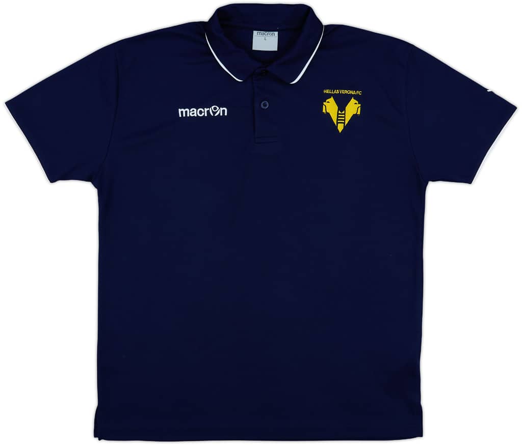 2018-19 Hellas Verona Macron Polo Shirt - 8/10 - (L)