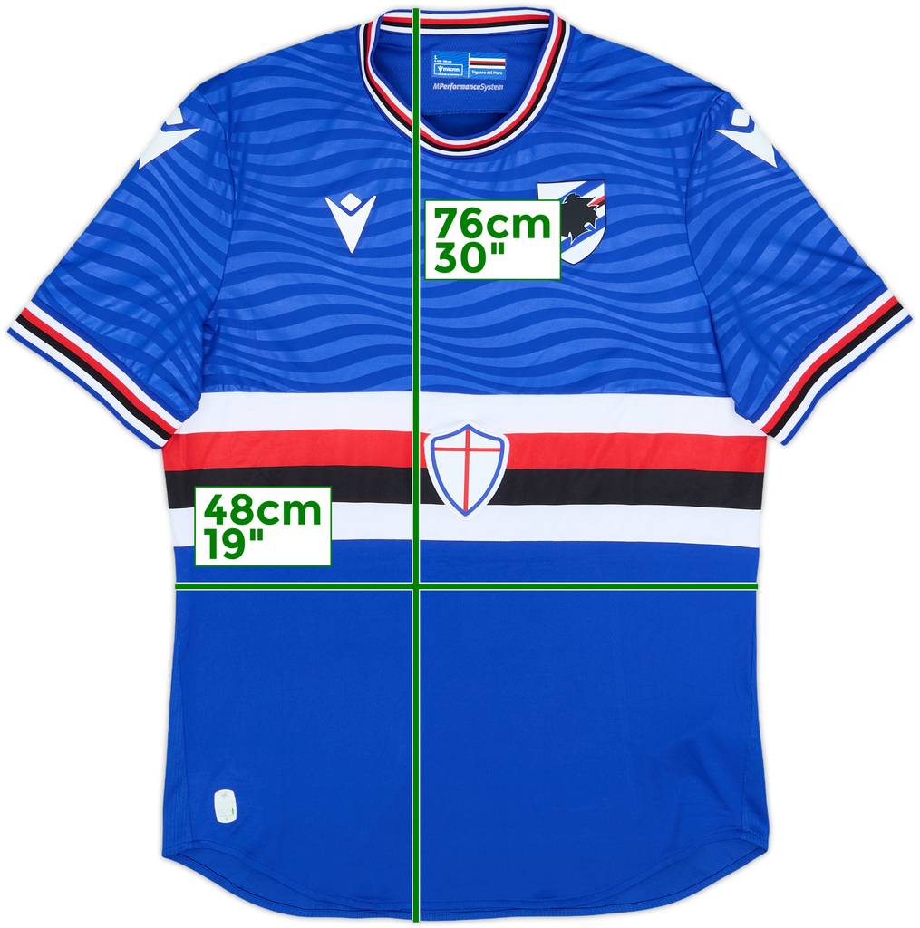 2023-24 Sampdoria Home Shirt - 8/10 - (L)