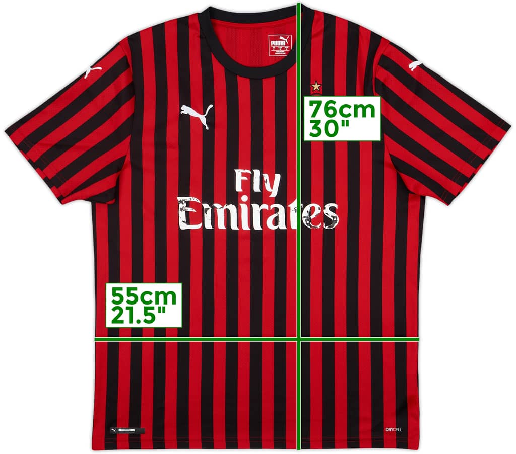 2019-20 AC Milan Home Shirt - 5/10 - (L)