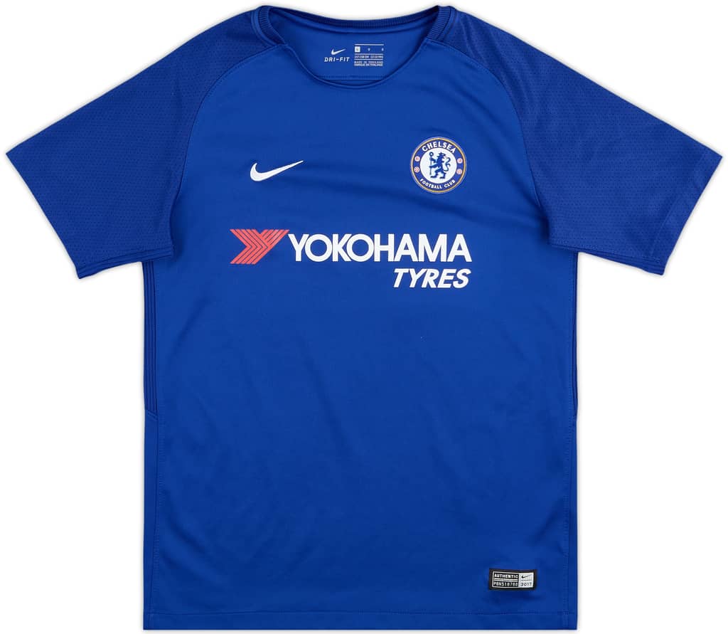 2017-18 Chelsea Home Shirt - 9/10 - (L.Boys)