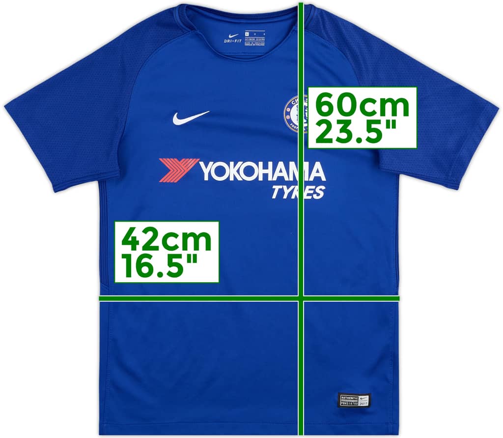 2017-18 Chelsea Home Shirt - 9/10 - (L.Boys)