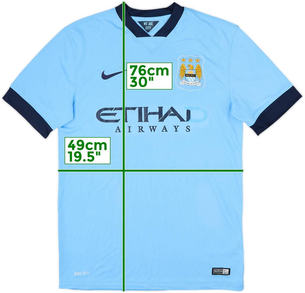 2014-15 Manchester City Home Shirt - 4/10 - (M)