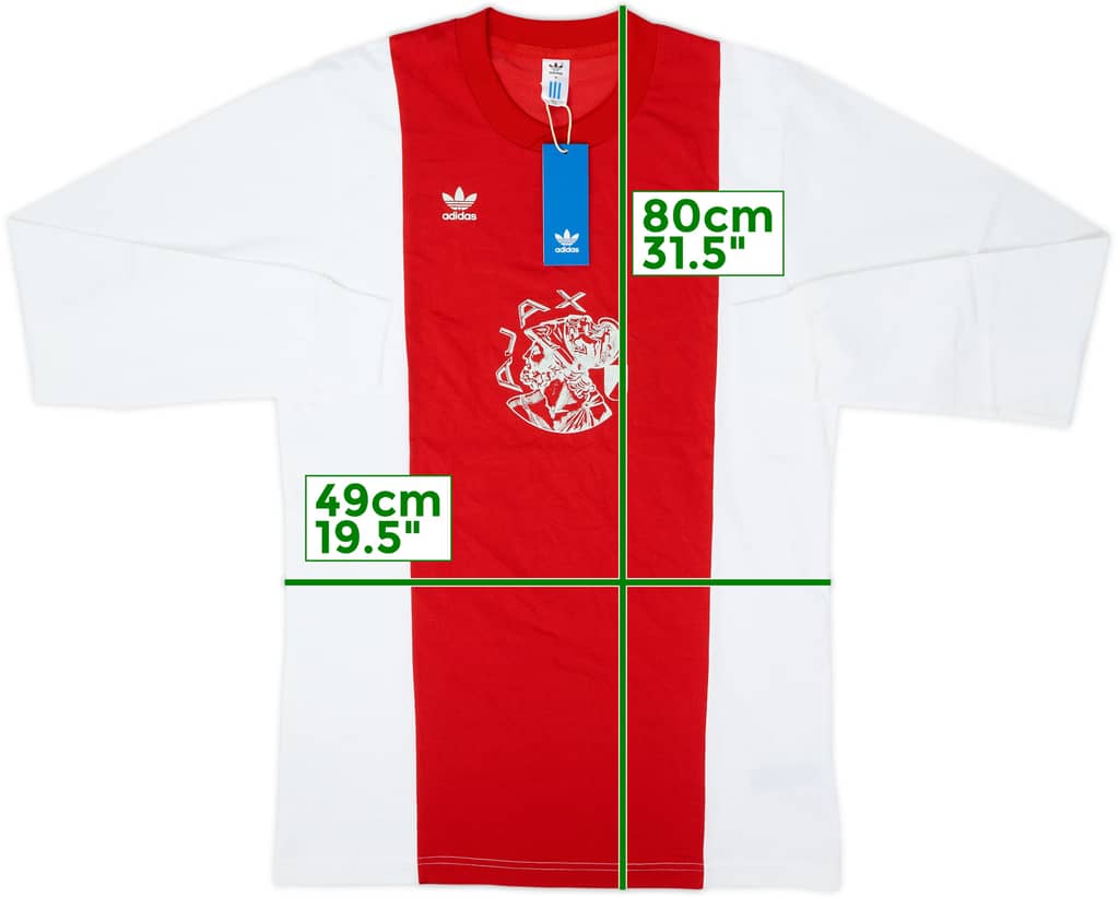 Camiseta adidas Originals 'Retro' de local de manga larga del Ajax 2022-23 (M)
